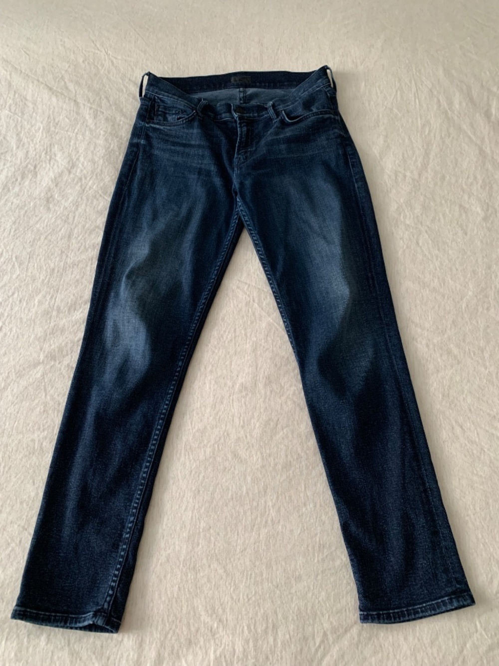 Mother Jeans The Long Dropout low Rise Skinny Dark Wash Women's size 25